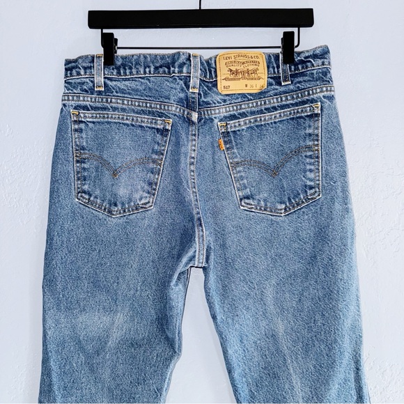 Levi’s 517 Men’s Orange Tab Bootcut Jeans Size 36/34” - Picture 4 of 9